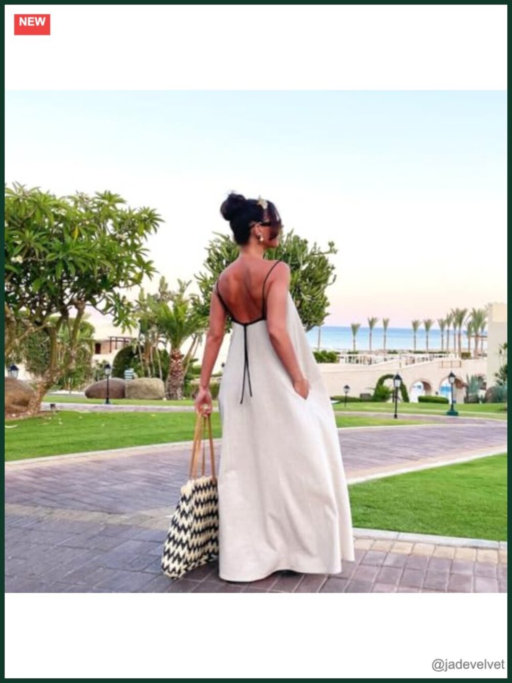 Linen Maxi Dress Spaghetti Strap Backless Casual Party Beach - Picture 4 of 6
